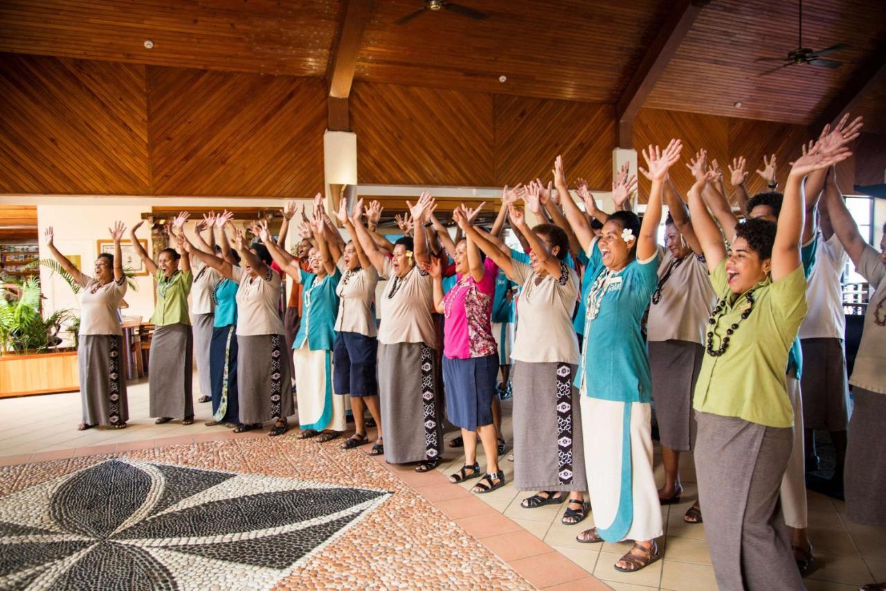Outrigger Fiji Beach Resort Korotogo Ngoại thất bức ảnh A group of women from the Free Wesleyan Church of Tonga